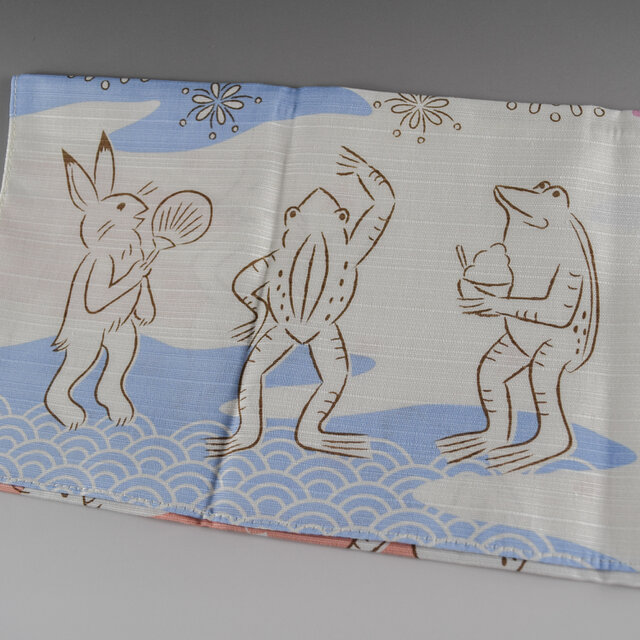 風呂敷 ふろしき くらしの布 鳥獣戯画 春夏秋冬 綿100％ 50cm×50cm