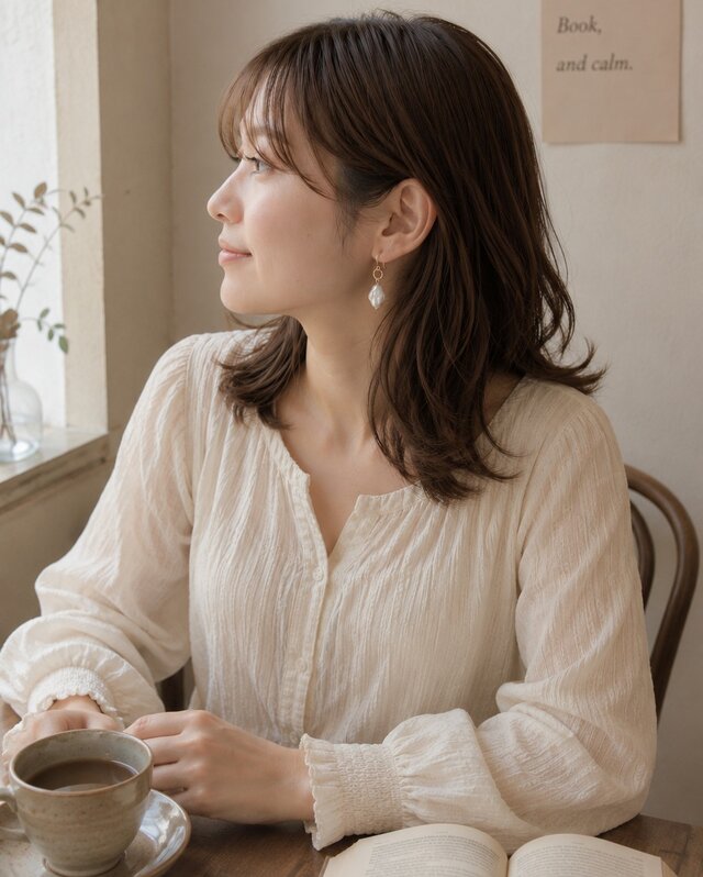 希少】14kgf ひし形お花の淡水パール上品ピアス | iichi 日々の暮らし