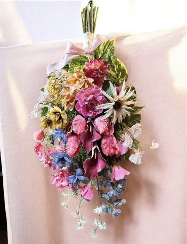 光触媒 観葉植物 ウォールグリーン フェイクグリーン 桜とチューリップ