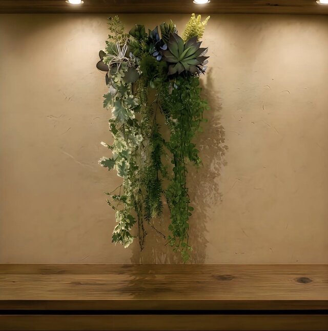 光触媒 人工観葉植物 ウォールグリーン フェイクグリーン 壁掛け20433