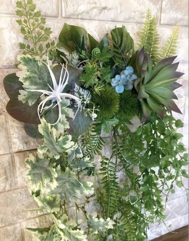 光触媒 人工観葉植物 ウォールグリーン フェイクグリーン 壁掛け20433