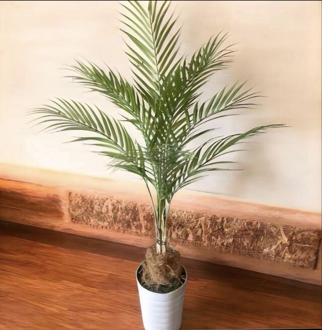 光触媒 人工観葉植物 ウォールグリーン フェイクグリーン アレカヤシ白
