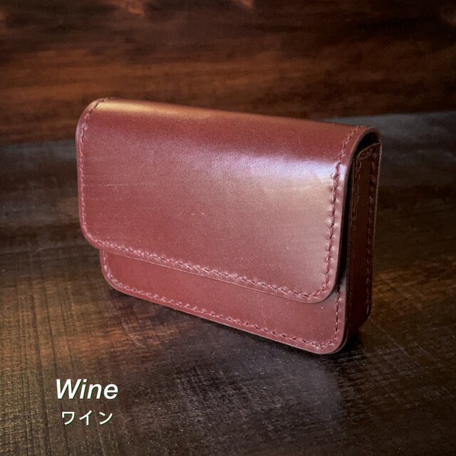 自立型》レザーカードケース（ブライドルレザー） | iichi 日々の