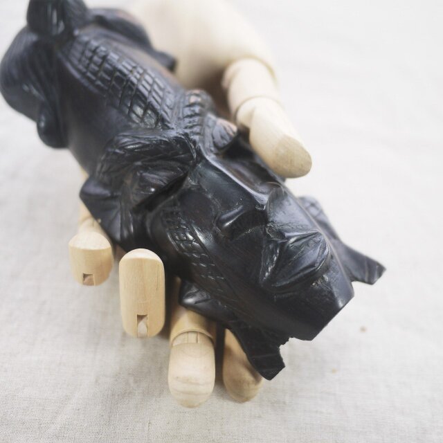仮面 黒檀木彫 セヌフォ コートジボワール プリミティブアート