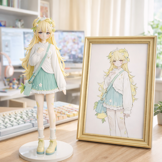 キャラクターを立体作品に｜オーダーメイドフィギュア制作｜創作キャラ