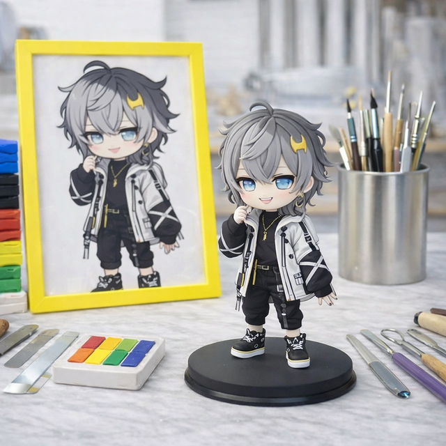 ちびキャラ風オーダードール｜写真/デザインから制作｜ハンドメイド