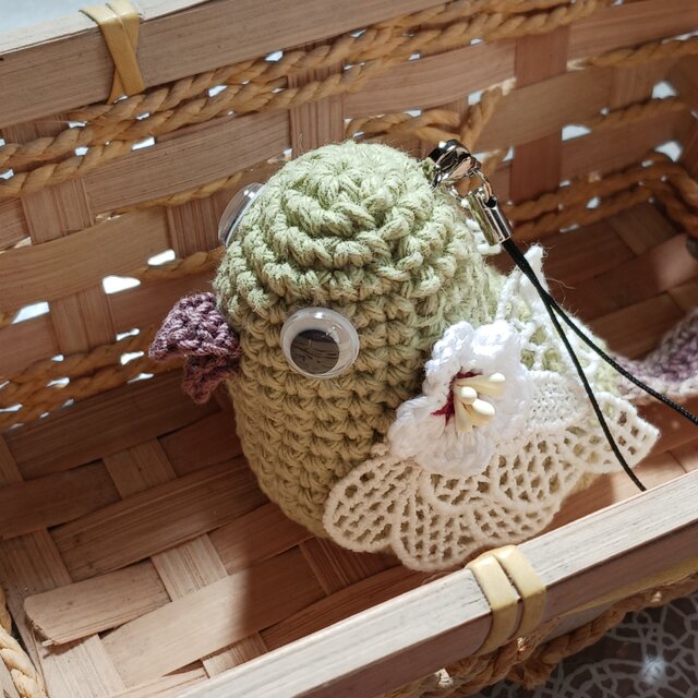 うぐいすストラップ あみぐるみ ハンドメイド | iichi 日々の暮らしを