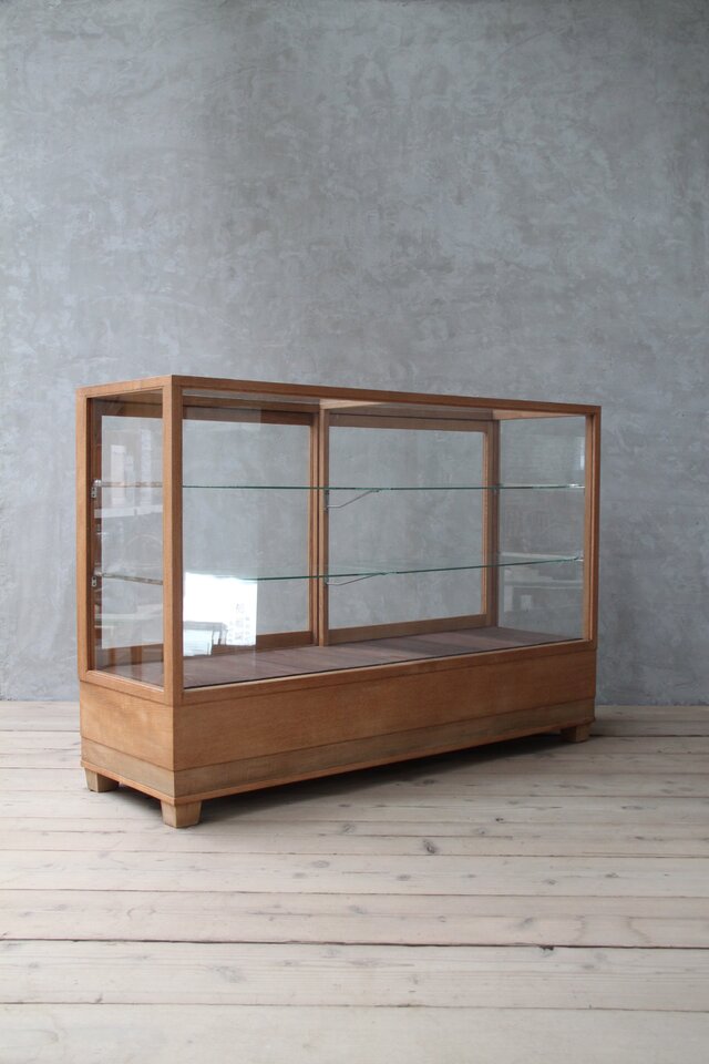 大きなガラスショーケース 古家具/アンティーク/ガラスケース//収納 