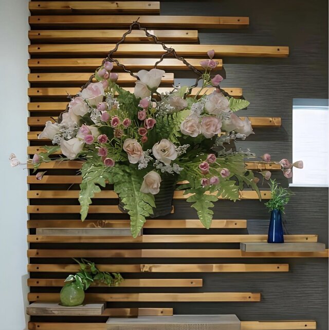光触媒 人工観葉植物 ウォールグリーン フェイクグリーン 壁掛けミニ