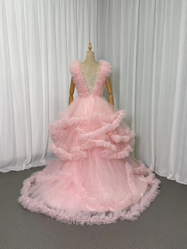 ROCHAS ピンク ノースリーブドレス バラモチーフフリーサイズ ROCHAS