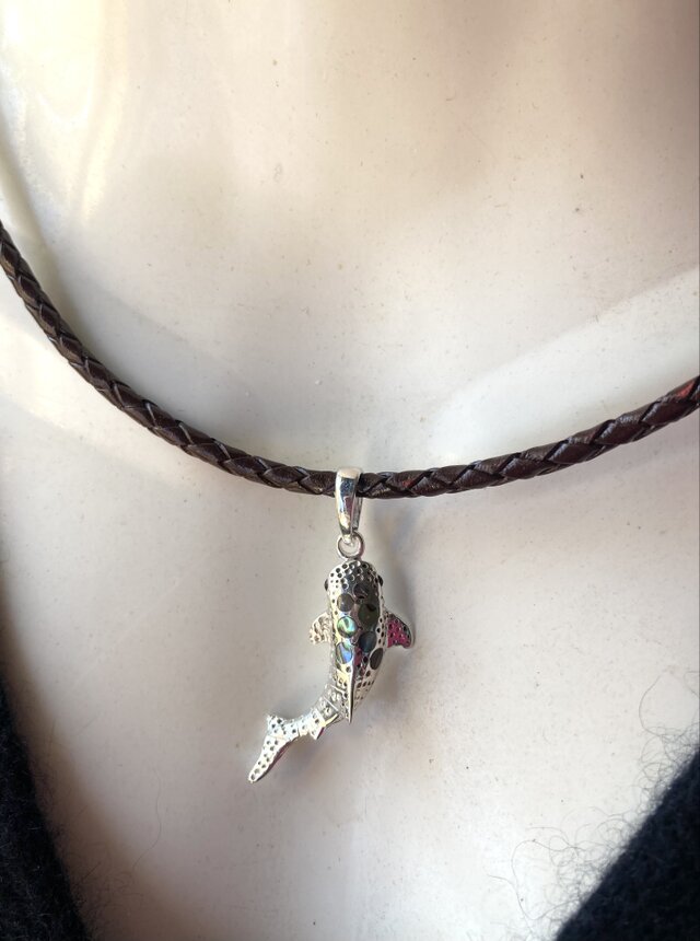 sv925* Whale Shark 〜ジンベエザメのシルバーネックレス ❇︎medium