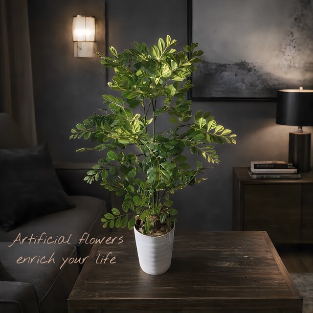 光触媒 人工観葉植物 ウォールグリーン フェイクグリーン トネリコ8050