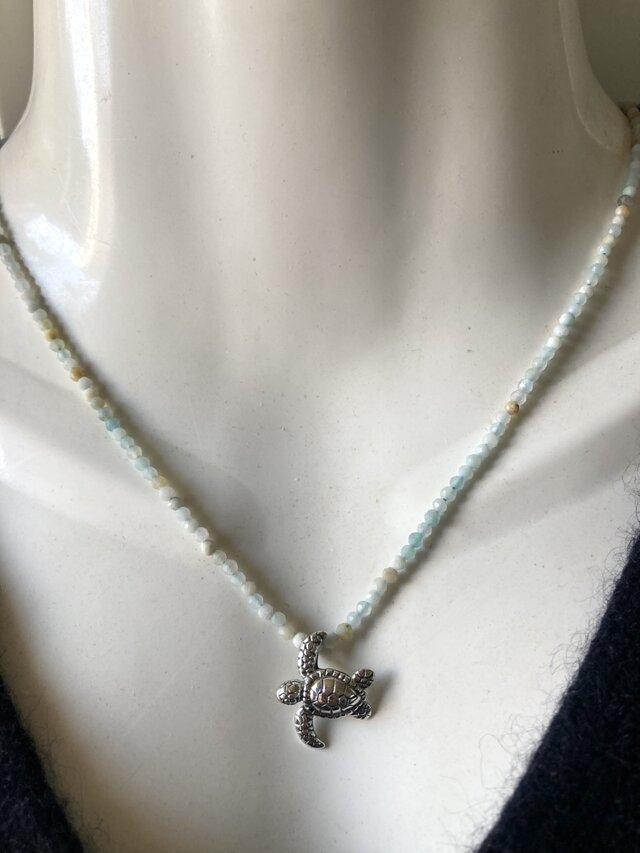sv925* Swimming Honu 海の守り神「ホヌ」のシルバー925ネックレス