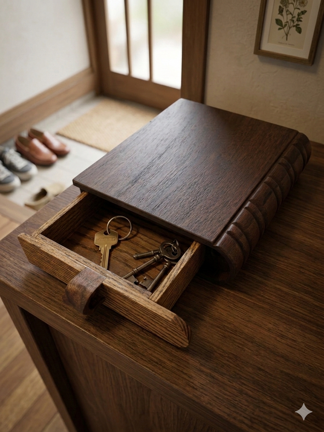 作品名：Libro di Legno - ウォールナットとタモ無垢材で綴る「本棚の