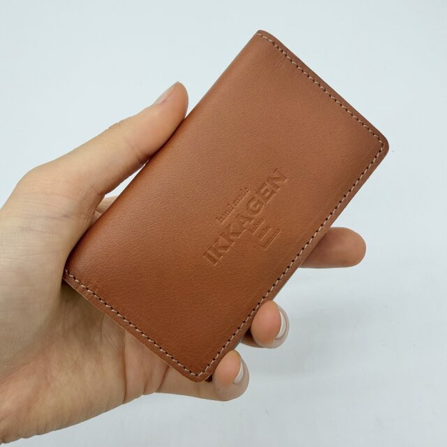 レザー名刺入れ（ハンドメイド／コンパクト／裏地あり／ギフト対応
