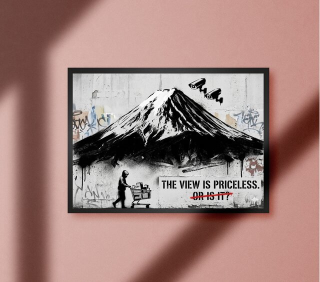 額付※オーダー無料】 富士山 Mt. Fuji 世界遺産 ストリートアート