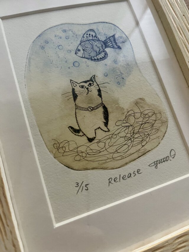フレーム入り銅版画「Release」 | iichi 日々の暮らしを心地よくする