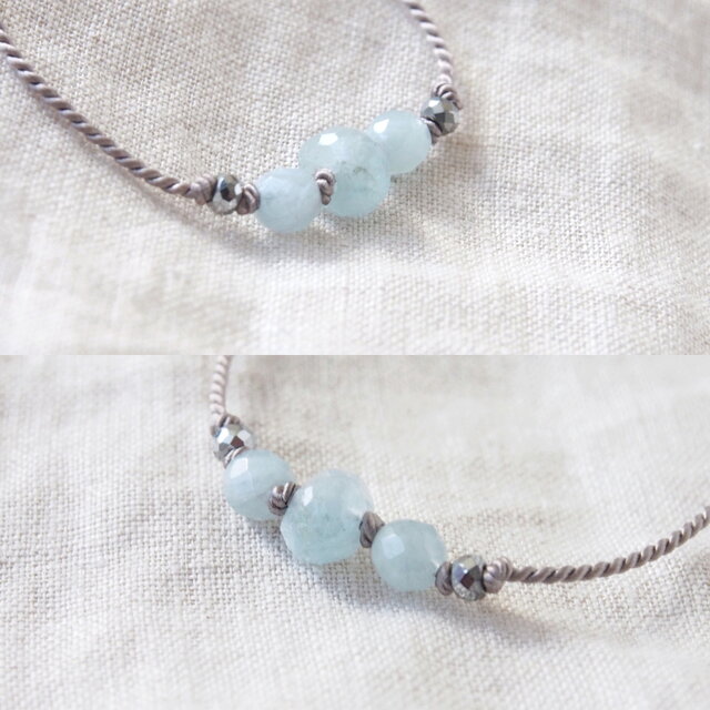 Aqua Blue Short Necklace（アクアマリン） | iichi 日々の暮らしを