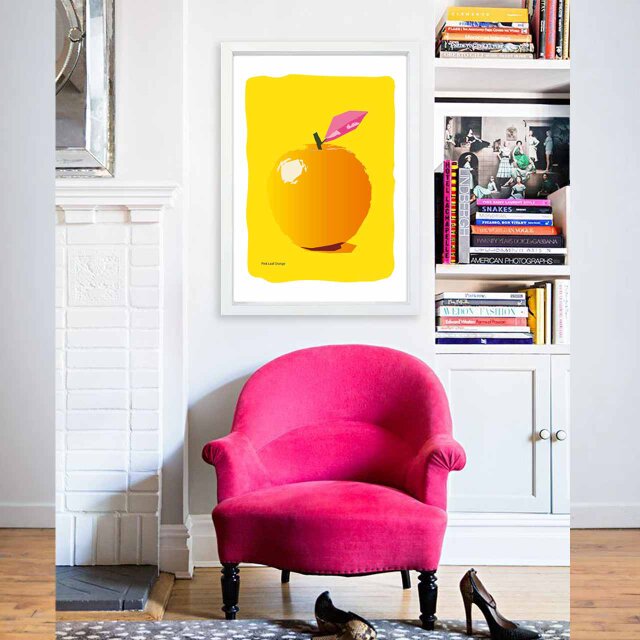 絵画　油絵　原画　一点物　リンゴ　ピンク　北欧　アート　インテリア　SM 室生様専用】油絵 原画 一点物 リンゴ ピンク 北欧 インテリア SM