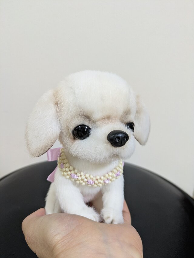 ぬいぐるみ☆白い垂れ耳の犬☆パピー☆白 | iichi 日々の暮らしを