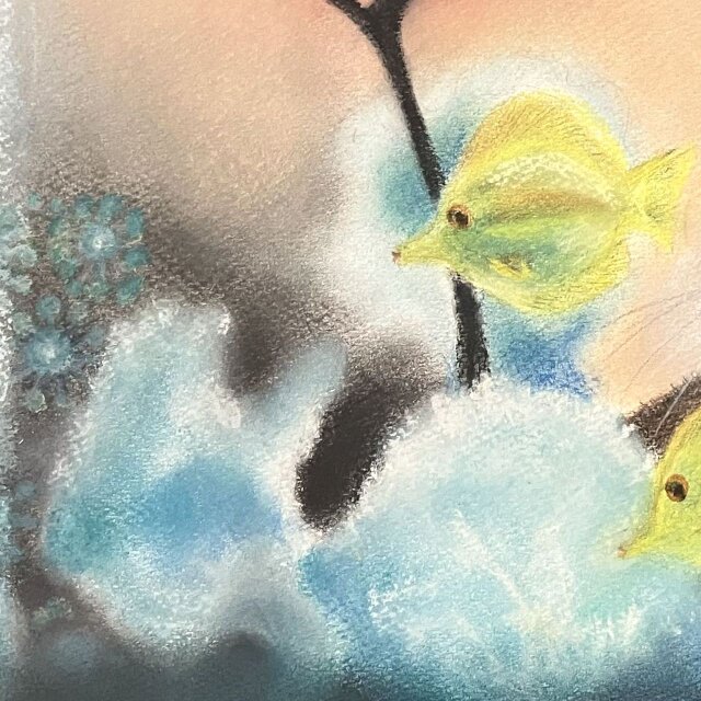 ガラスの向こう(パステル画・原画) 6号 | iichi 日々の暮らし ガラスの向こう(パステル画・原画) 6号 | iichi 日々の暮らし