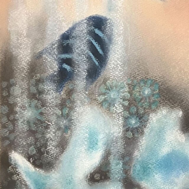 ガラスの向こう(パステル画・原画) 6号 | iichi 日々の暮らし ガラスの向こう(パステル画・原画) 6号 | iichi 日々の暮らし