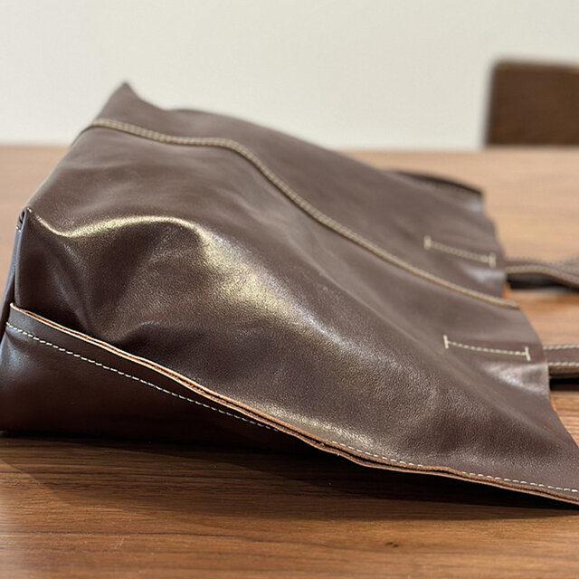 本革レザー なめし革 ハンドメイド トートバッグ 長く愛される 通勤