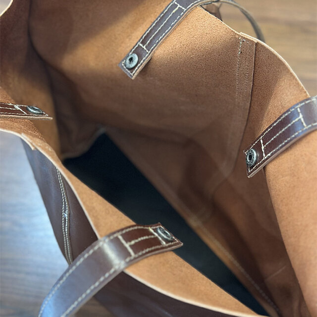 本革レザー なめし革 ハンドメイド トートバッグ 長く愛される 通勤