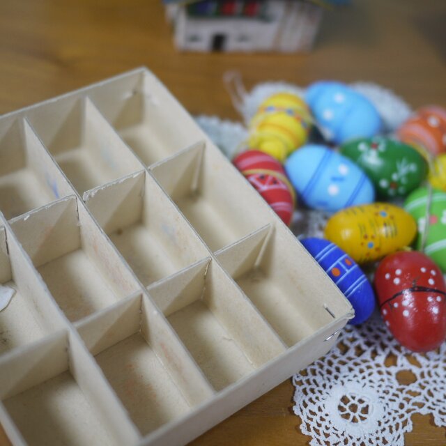 木製イースターエッグミニ箱入 12P expertic 旧東ドイツ | iichi 日々