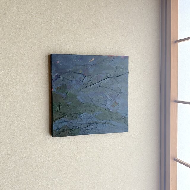 kan – 還 ｜ 和紙抽象画 S3 | iichi 日々の暮らしを心地よくする