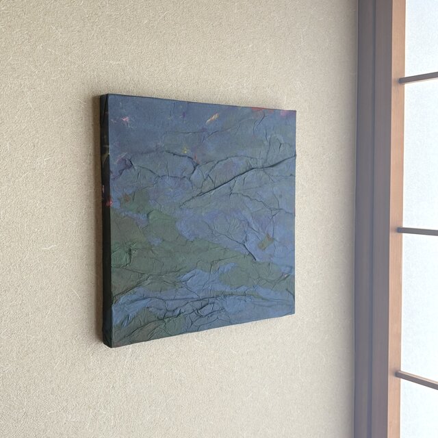 kan – 還 ｜ 和紙抽象画 S3 | iichi 日々の暮らしを心地よくする