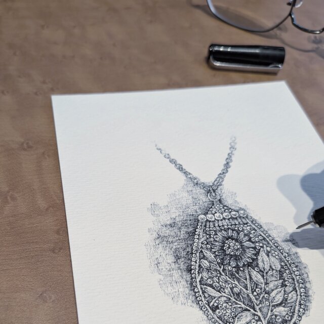 原画】ペン画「scene13」 | iichi 日々の暮らしを心地よくする