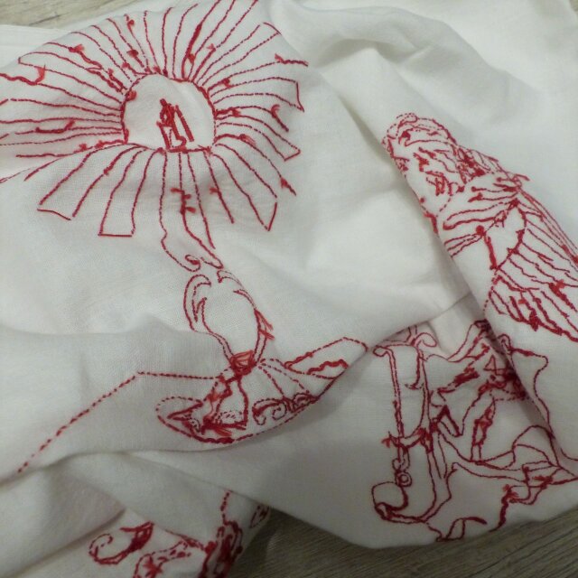 レッドワーク刺繍 修道院手仕事 クロスターアルバイテン ドイツ