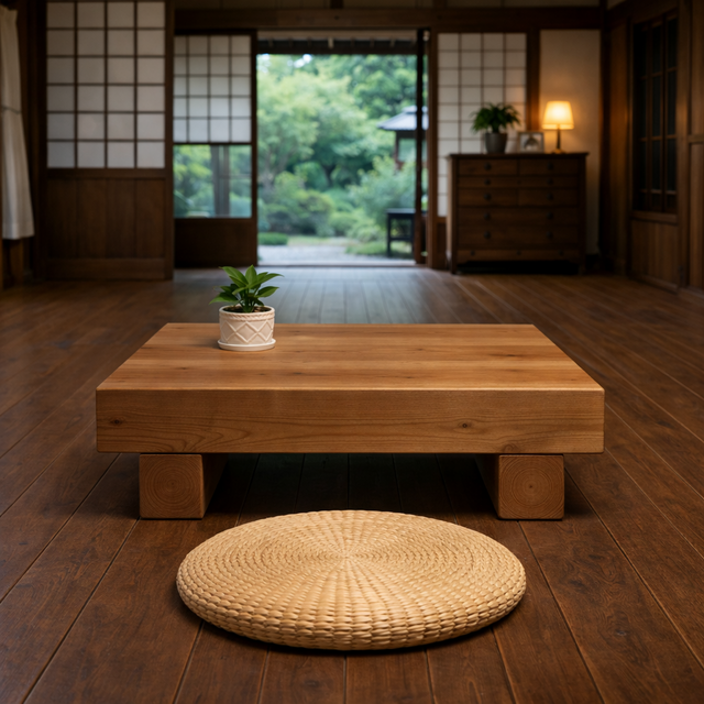 横幅100×奥行52cmどっしり木製センターテーブル センターテーブル ロー 