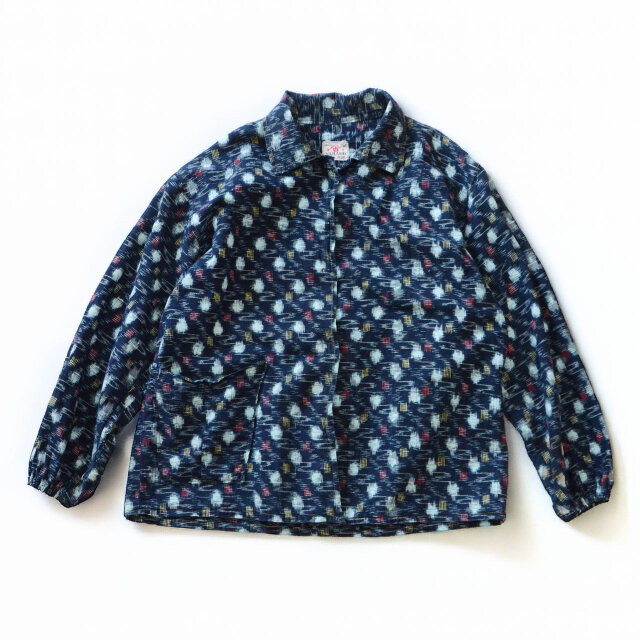 60s 染み込み　コットンジャケット YAMAKO】1950〜60年代 備後絣 藍染 ジャパンヴィンテージ コットン