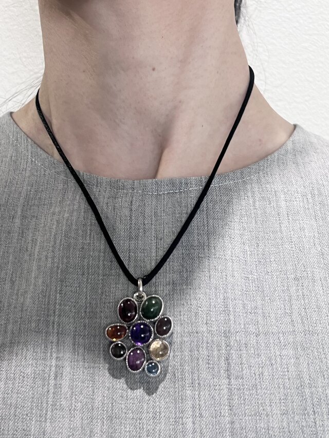 シルバー 天然石 ペンダント 限定】天然石ペンダントトップ 天然石ネックレス シルバー925 一点物