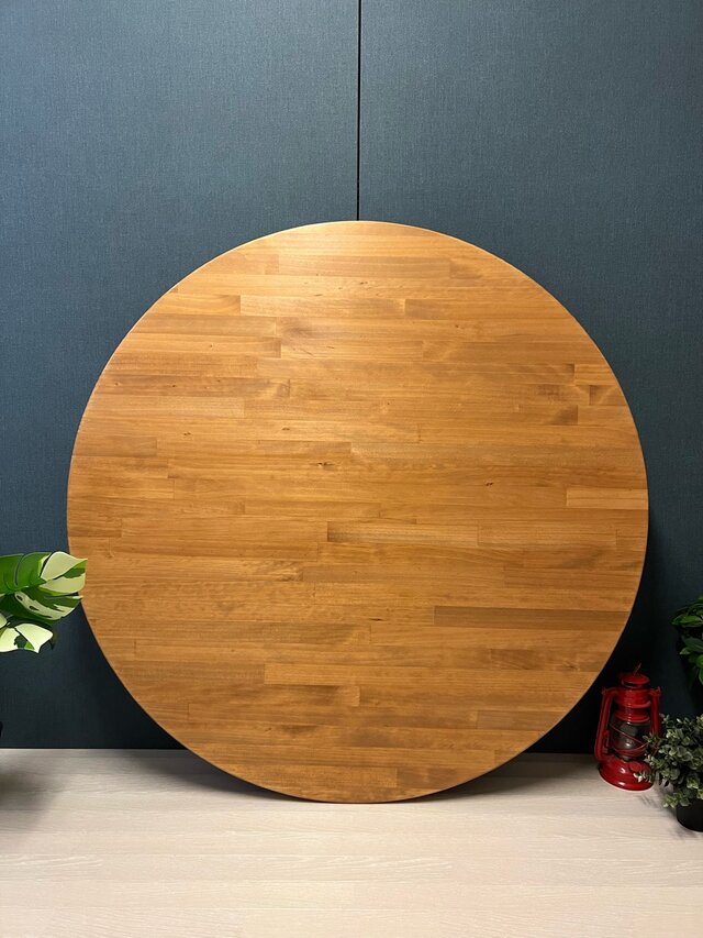 送料無料】 ローテーブル 丸形 120cm パイン オーク 収納付 折り畳み脚