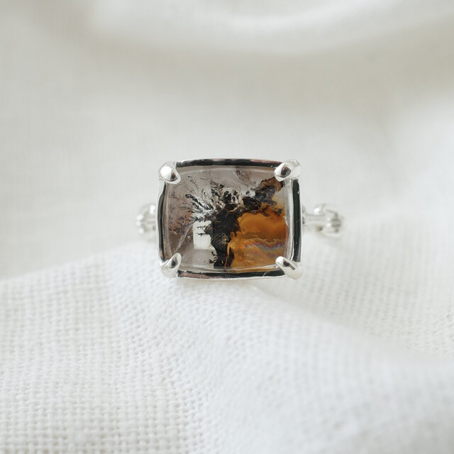 デンドリティッククォーツ チェーンring / Silver | iichi 日々の