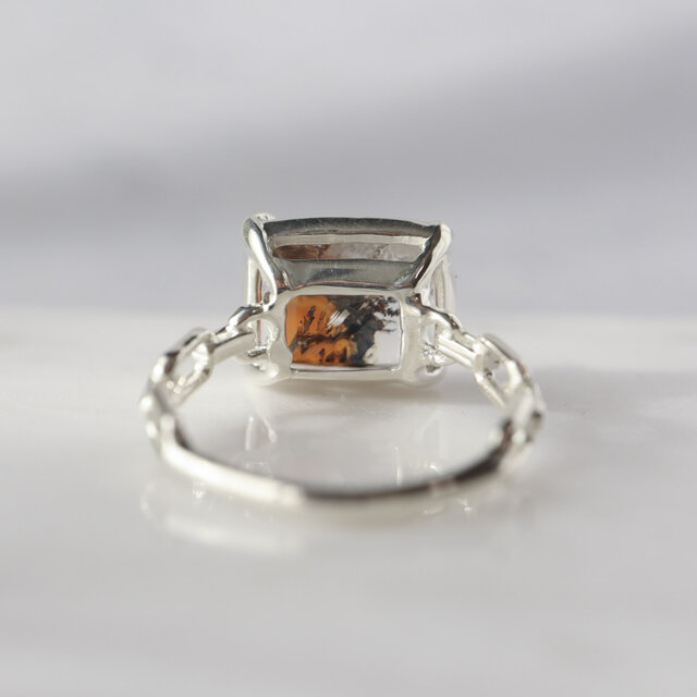 デンドリティッククォーツ チェーンring / Silver | iichi 日々の