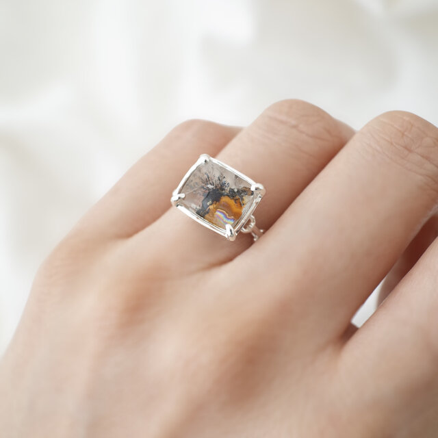 デンドリティッククォーツ チェーンring / Silver | iichi 日々の