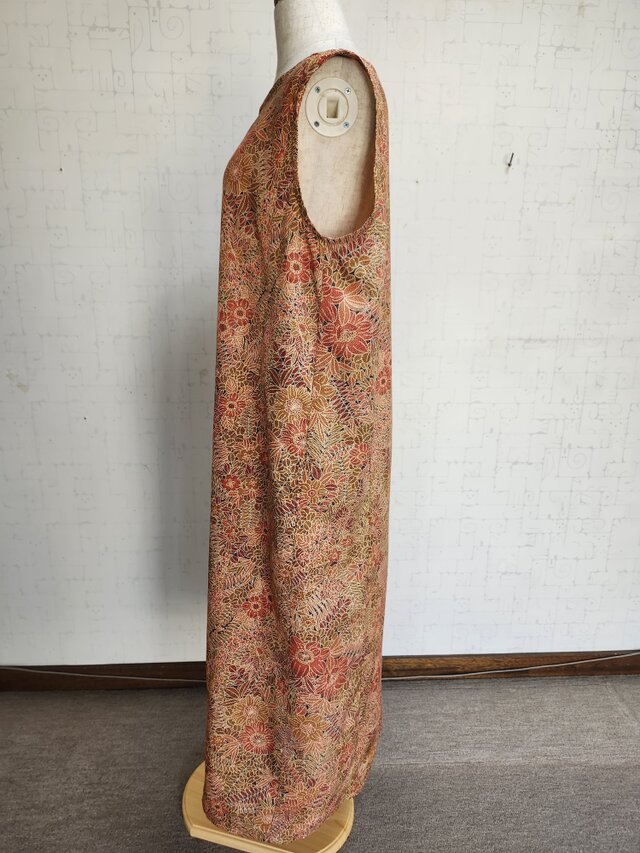 着物リメイク ノースリーブワンピース | iichi 日々の暮らしを心地よく