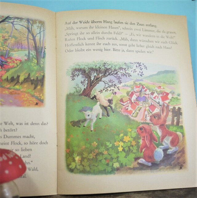 Flock und Flisch die Hasenzwillinge メルヘン絵本 ドイツ古書