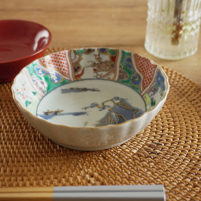 u*4様 古伊万里焼　なます皿 モダンな色合いの古伊万里なます皿 | iichi 日々の暮らしを心地よく