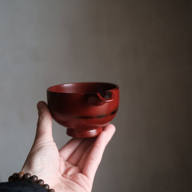 赤で素敵◇木製本漆 片口 漆器 酒器 工芸品 暮らしに。現代品 | iichi