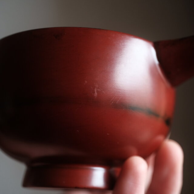 赤で素敵◇木製本漆 片口 漆器 酒器 工芸品 暮らしに。現代品 | iichi