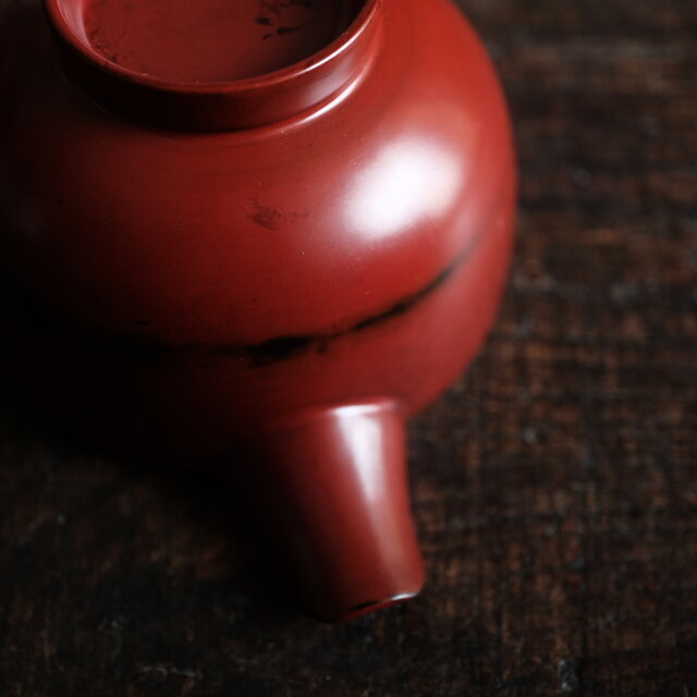 赤で素敵◇木製本漆 片口 漆器 酒器 工芸品 暮らしに。現代品 | iichi