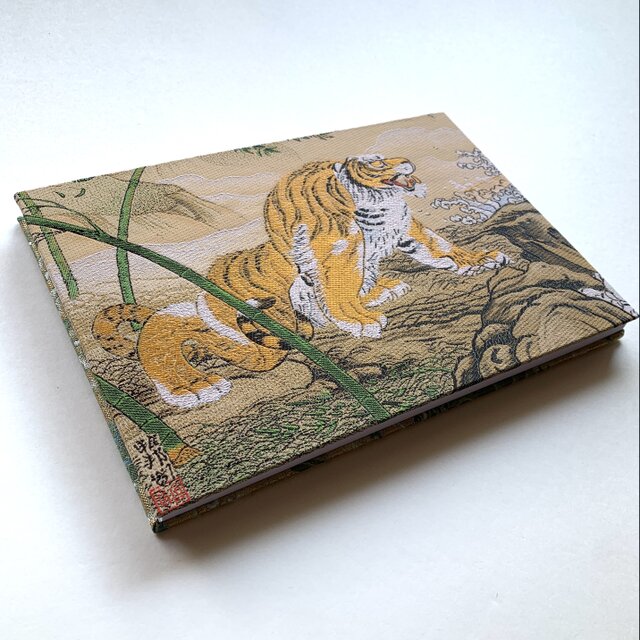 虎図屏風〜碧波』 橋本雅邦 美術名画御朱印帳 B5見開き御朱印帳 虎 波