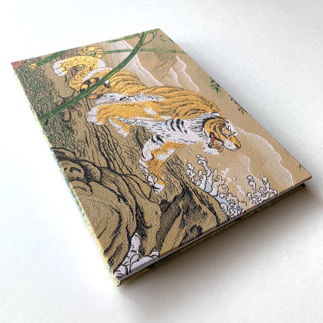 虎図屏風〜碧波』 橋本雅邦 美術名画御朱印帳 B5見開き御朱印帳 虎 波
