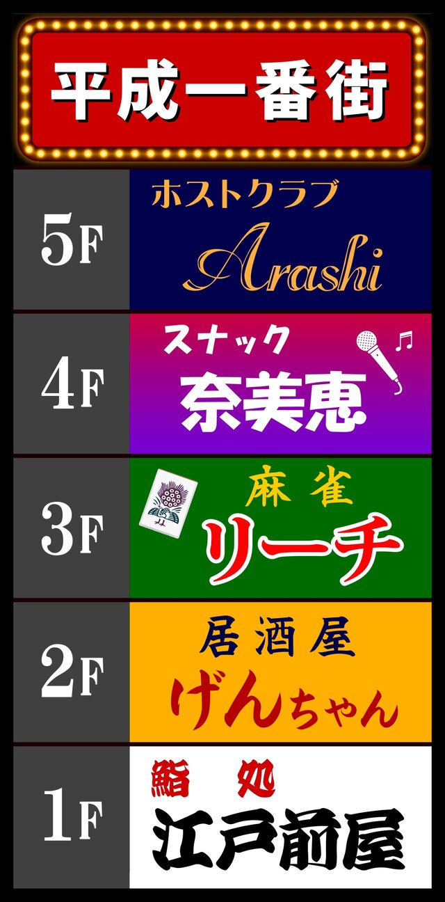 【オーダー無料】平成レトロ テナントビル スナック看板 置物 雑貨 ライトBOX オーダー無料】平成レトロ テナントビル スナック 居酒屋 寿し ホスト