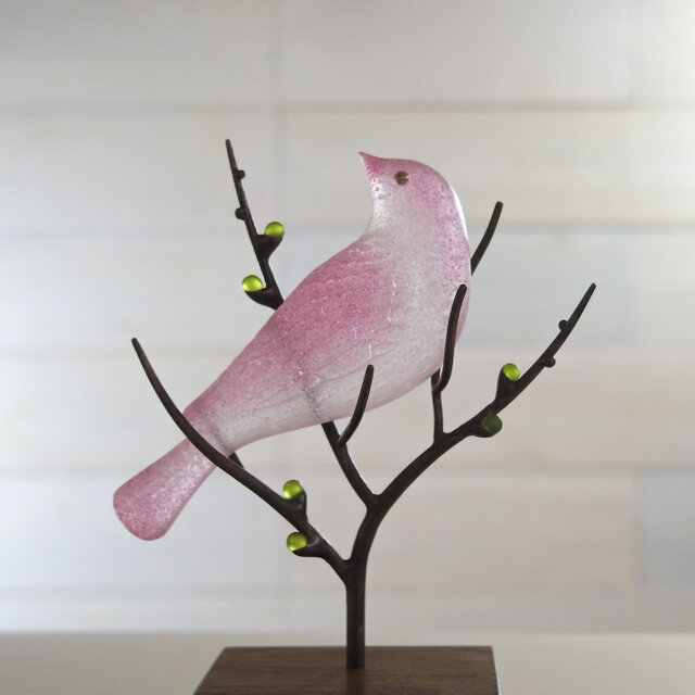 鳥のオブジェ［薄紅色］② | iichi 日々の暮らしを心地よくする
